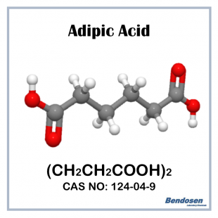 Adipic Acid, CP, 250 gm, Bendosen