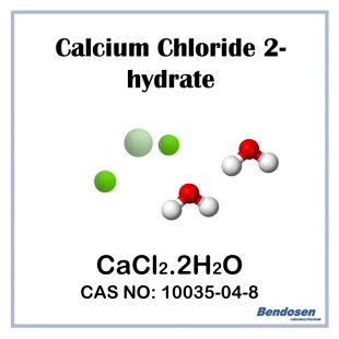 Calcium Chloride 2-hydrate, AR, 500 gm, Bendosen