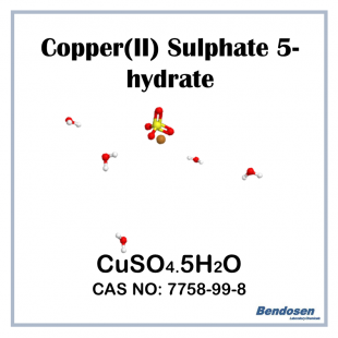 Copper (II) Sulfate 5-hydrate, AR, 500 gm, Bendosen