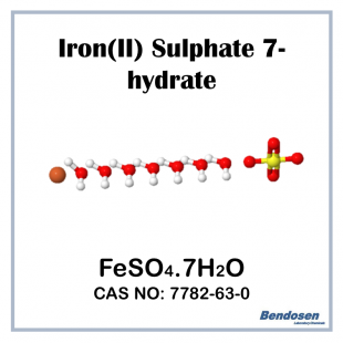 Iron (II) Sulfate 7-hydrate, AR, 500 gm, Bendosen