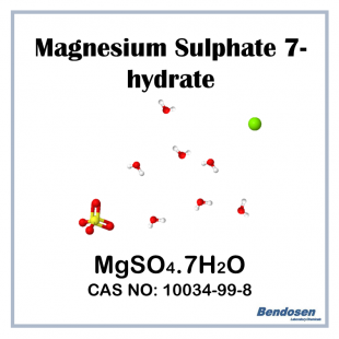 Magnesium Sulfate 7-hydrate, AR, 500 gm, Bendosen