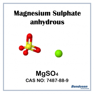 Magnesium Sulfate Anhydrous, AR, 500 gm, Bendosen