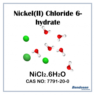 Nickel Chloride 6-hydrate, Pure, 500 gm, Bendosen