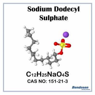 Sodium Dodecyl Sulfate, AR, 500 gm, Bendosen