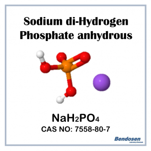 Sodium di-Hydrogen Phosphate Anhydrous, AR, 500 gm, Bendosen