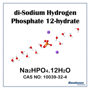 di-Sodium Hydrogen Phosphate 12-hydrate, AR, 500 gm, Bendosen