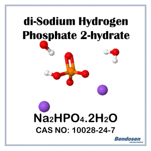 di-Sodium Hydrogen Phosphate 2-hydrate, AR, 500 gm, Bendosen