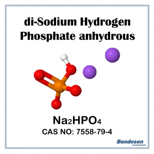 di-Sodium Hydrogen Phosphate Anhydrous, AR, 500 gm, Bendosen