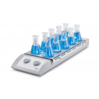 MS-H-S10, 10-position Magnetic Hotplate Stirrer, Max. Speed: 1100 rpm, Max. Temp.: 120 °C, DLAB