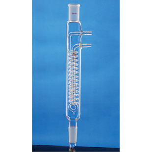 High Capacity Reflux Condenser, Grinding 19×2#, Outer Tube Diameter 40mm, Condensation Length 125mm, LH-173-199, LH Labware