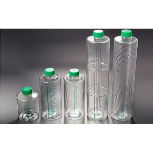 2000ml Standard, Surface Treated Roller Bottles, Approximate Cell Growth Area: 850c㎡, Working Volume: 180-260ml, Standard Cap, 1/12 Per Box, Biofil