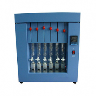 Crude fat meter 300W, RT-100 °C, six samples, semi-automatic, 55kg, 50cm x 87cm x 82cm, JKI