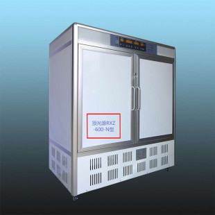 Top Light Source Artificial Climate Box, Light Intensities 0-700 (52000LUX) F model GlareLight on Top, Volume 600L, RXZ-600-1-F 