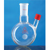 500mL Thermowell Tube Screw Round Bottom Flask (Thick Wall) Thick Glass Tube Manual Mold Blowing LH-079500, Joint Size: 19, LH Labware