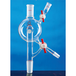 1000mL Solvent Distillation Head Double PTFE Gate LH-100-100, Grinding Size: 24, Liquid Inlet: 14, LH Labware