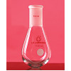 50mL Eggplant-Shaped Flask (Thick Wall) Thick Glass Tube Manual Mold Blowing LH-120150, Grinding Size: 19, 4pcs/Pax, LH Labware