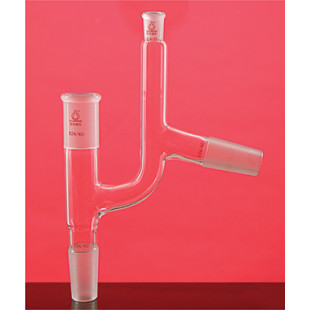 Krebs Distillation Head, Upper Grinding # 14, Under Grinding # 14, Thermometer Grinding Mouth # 14, Side Mouth # 14, LH-121-011, LH Labware