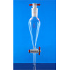 60mL Pear-Shaped Separatory Funnel PTFE Gate, Upper Grinding 14#, LH-217-F-03, LH Labware