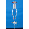 60mL Pear-Shaped Separatory Funnel Glass Interchangeable Door, Upper Grinding 19#, LH-218-F-04, LH Labware