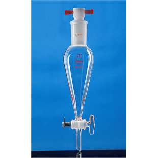 60mL Pear-Shaped Separatory Funnel Glass Interchangeable Door, Upper Grinding 14#, LH-218-F-03, LH Labware