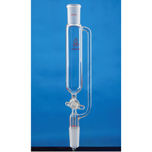 500mL Non-Scale Constant Pressure Drip Funnel with Standard Glass Interchangeable Door, Grinding 24#, Gate Type: Glass Interchangeable Door, LH-220-500, LH Labware