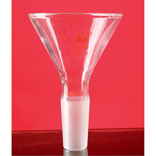 Feeding with Plug Triangle Funnel (Thick Wall), Upper Diameter 60mm, Grinding 24#, LH-232-602, LH Labware
