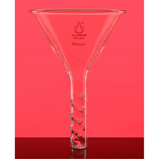 Addition Funnel, Upper Diameter 20mm, Lower Tube Outer Diameter 100mm, Length 75mm, Suitable for Grinding/Ball Grinding 24 or 35/20, LH-262-075, LH Labware