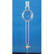 Without Sand Core Storage Ball Chromatography Column (Tetrafluoro-Antenna), Storage Ball Capacity 250ml, Grinding 19#, Tube Outer Diameter 30mm, Effective Length 200mm, LH-269-193, LH Labware