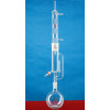 250mL Spherical Fat Extractor With Discharge Valve LH-276-E32, Grinding Mouth: 24, Condenser Grinding Mouth: 34, LH Labware