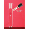 350mL Grinding Reaction Tube With High Vacuum Valve LH-372530, Side Grinding: 24, Valve: 0 to 4 mm, LH Labware