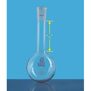 500mL Long Neck Round Bottom Flask (Thick Wall) Thick Glass Tube LH-428-033, Grinding Size: 24, "A" Length: 100mm, LH Labware