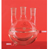 250mL Straight Three-And-A-Half Jacketed Round Bottom Flask (Thick Wall) With Removable Hose Connector LH-432-257, Grinding Mouth: 24, Side Grinding: 24, LH Labware