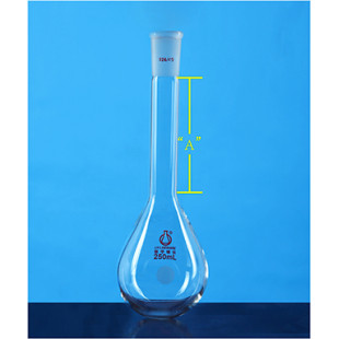 500mL Long-Necked Eggplant-Shaped Flask (Thick Wall) Thick Glass Tube LH-435-283, Grinding Size: 24, "A" Length: 140mm, LH Labware