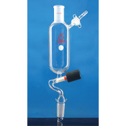 100mL Additive Funnel With Standard Glass Interchangeable Door LH-481980, Main Grinding Mouth: 19, Valve: 0 to 4 mm, LH Labware