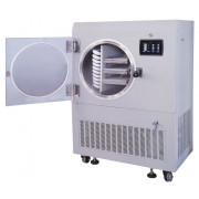 Top-Press Vertical Freeze-drying Machine, Drying Area: 0.2 m2, Ability to Capture Water: 3.0 Kg/24h, Cylindrical, Scientz Biotechnology