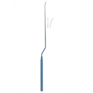 Micro Dissector Bayonet-Shaped Upwards Curved, Anodizing 