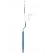 Pituitary Enucleator Left Curved, Blunt, Anodizing