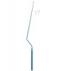 Micro Curette Bayonet-Shaped Ring Jaw, Upwards Curved, Anodizing 