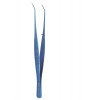 Delicate Dissecting Forceps, Smooth Jaws, Angled, Anodizing