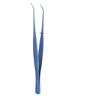 Delicate Dissecting Forceps, Smooth Jaws, Angled, Anodizing