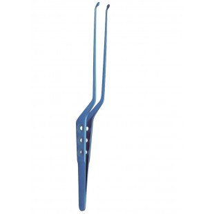 Tumour Grasping Forceps, Upwards Curved, Anodizing 