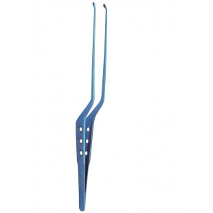 Tumour Grasping Forceps, Downwards Curved, Anodizing 