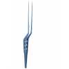 Tumour Grasping Forceps Bayonet Shaped Smooth Jaw, Anodizing