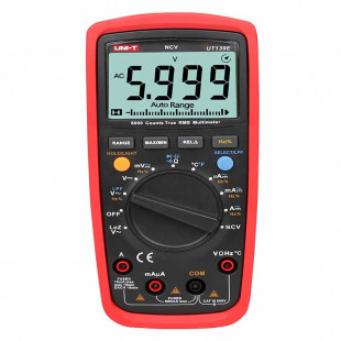 True RMS Digital Multimeter UT139E, LCD Display: TN, 6000 Display Count, 1m Drop Proof, 40pcs/Carton, Uni-T