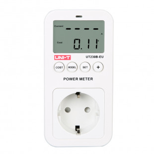 Power Socket UT230B-EU, Clear LCD Dual Display, Current Overload Protection, CO Emissions Measurement, Uni-T