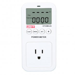 Power Socket UT230B-US, Clear LCD Dual Display, Passed 10000 Socket Insertion Force Tests, Uni-T