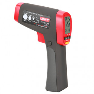 Infrared Thermometer UT302D, -32°C～1050°C, LCD Backlight, Auto Power Off, Data Hold, Adjustable Emissivity, Uni-T