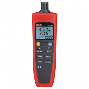 Temperature Humidity Meter UT332, Temperature Range -20°C～60°C (-4°F～140°F), 100 Data Storage, Uni-T