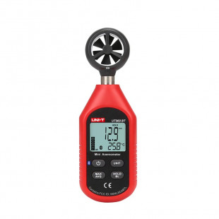 Mini Anemometer UT363BT, Dual Display Of Wind Speed And Temperature, Uni-T