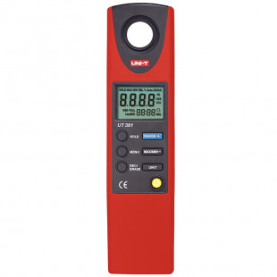 Illuminometer UT381, No USB Interface, Auto Power Off, Low Battery Indication, Auto Record Time Setup, 185g, Uni-T